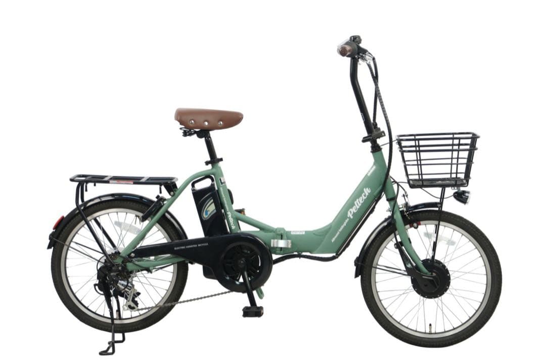 自転車 アルミ 新品20インチ 折りたたみ 電動自転車 シマノ 外装 6段変速