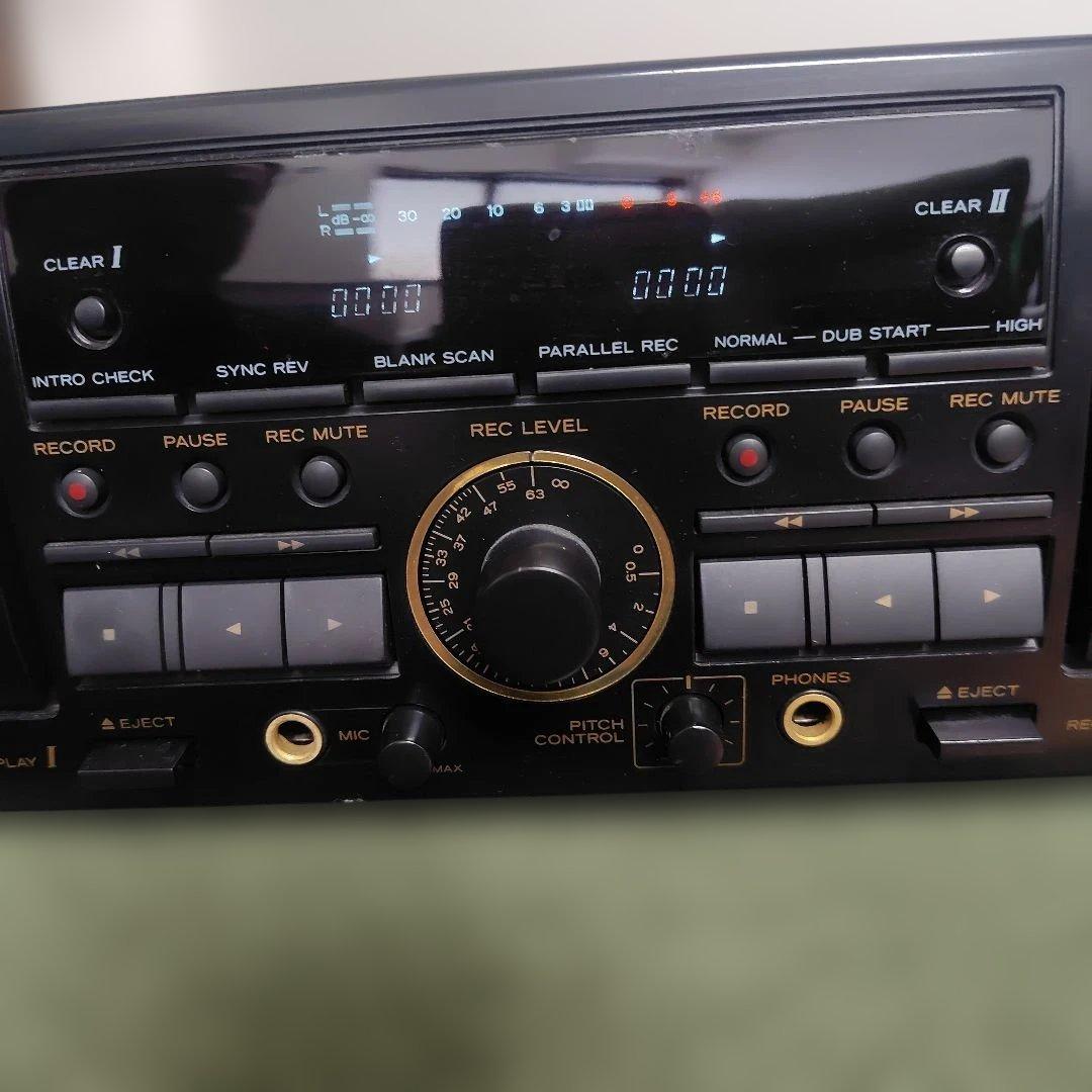 【希少】ダブルカセットデッキ　TEAC　W-860R　ブラック