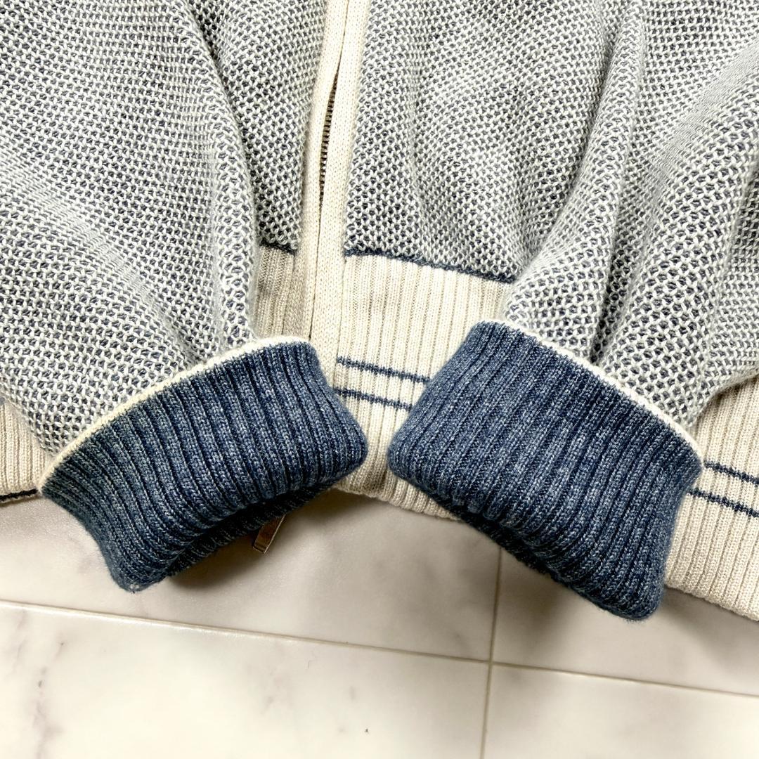 ロロピアーナ ニット カシミア シルク ブルー ドライバーズニット Lサイズ