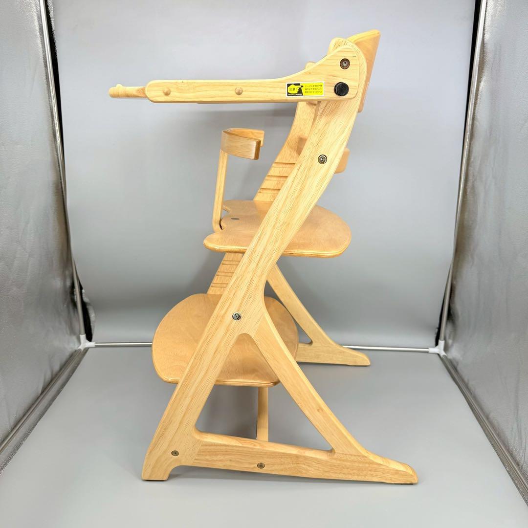 美品！　大和屋 すくすくチェア プラス テーブル＆ガード　ナチュラル