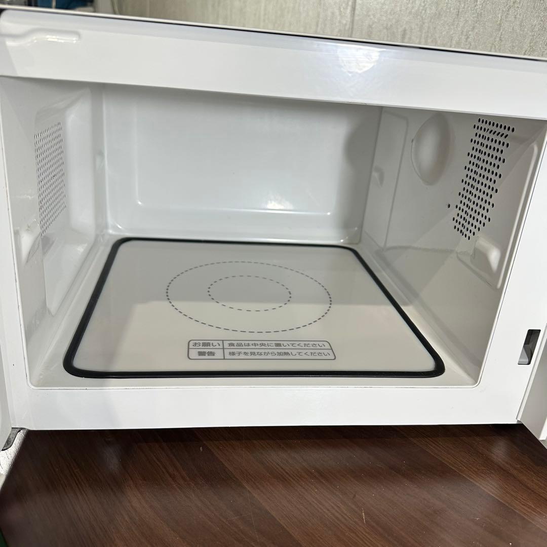 美品 MAXZEN 21年 電子レンジ JM18GZ01 18L フラットタイプ