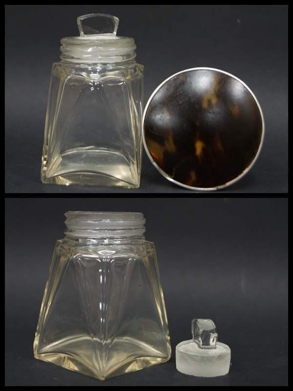 イギリス アンティーク 純銀製 べっ甲蓋 香水瓶 ホールマーク有☆時代物☆