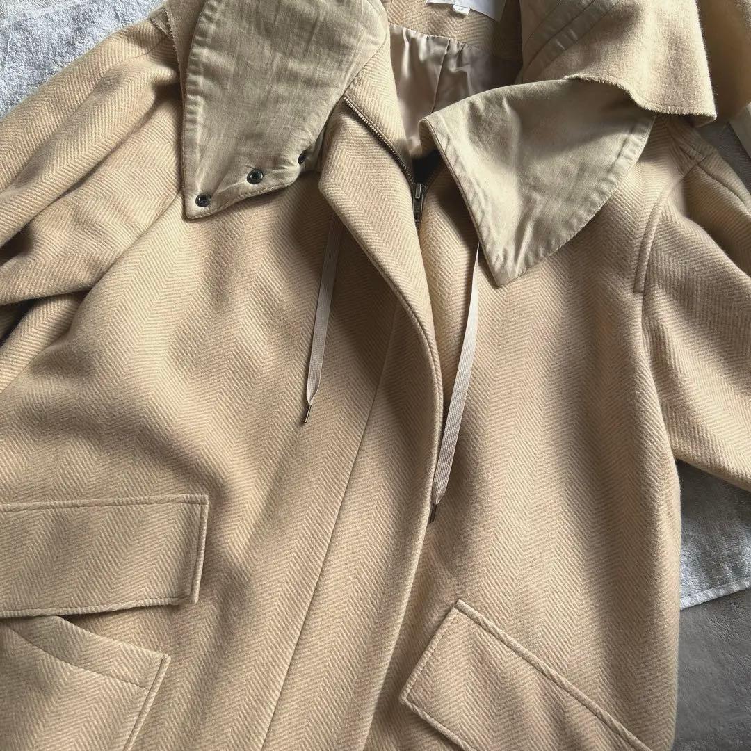 最終値下　chalayanチャラヤン　ベージュ変形コート　コクーンオーバー