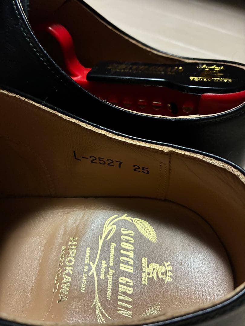 SCOTCH GRAIN スコッチグレイン 黒ストレートチップ25cm 限定品