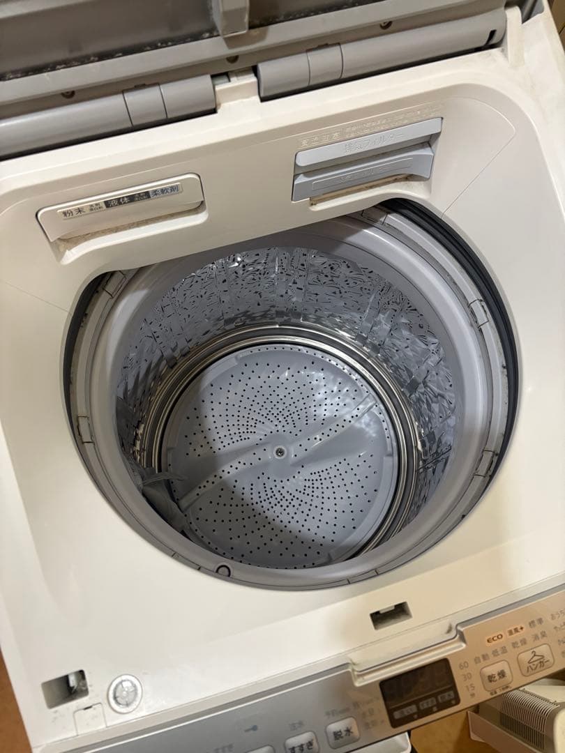 SHARP 乾燥機機能付き洗濯機　8kg ES-PX8D