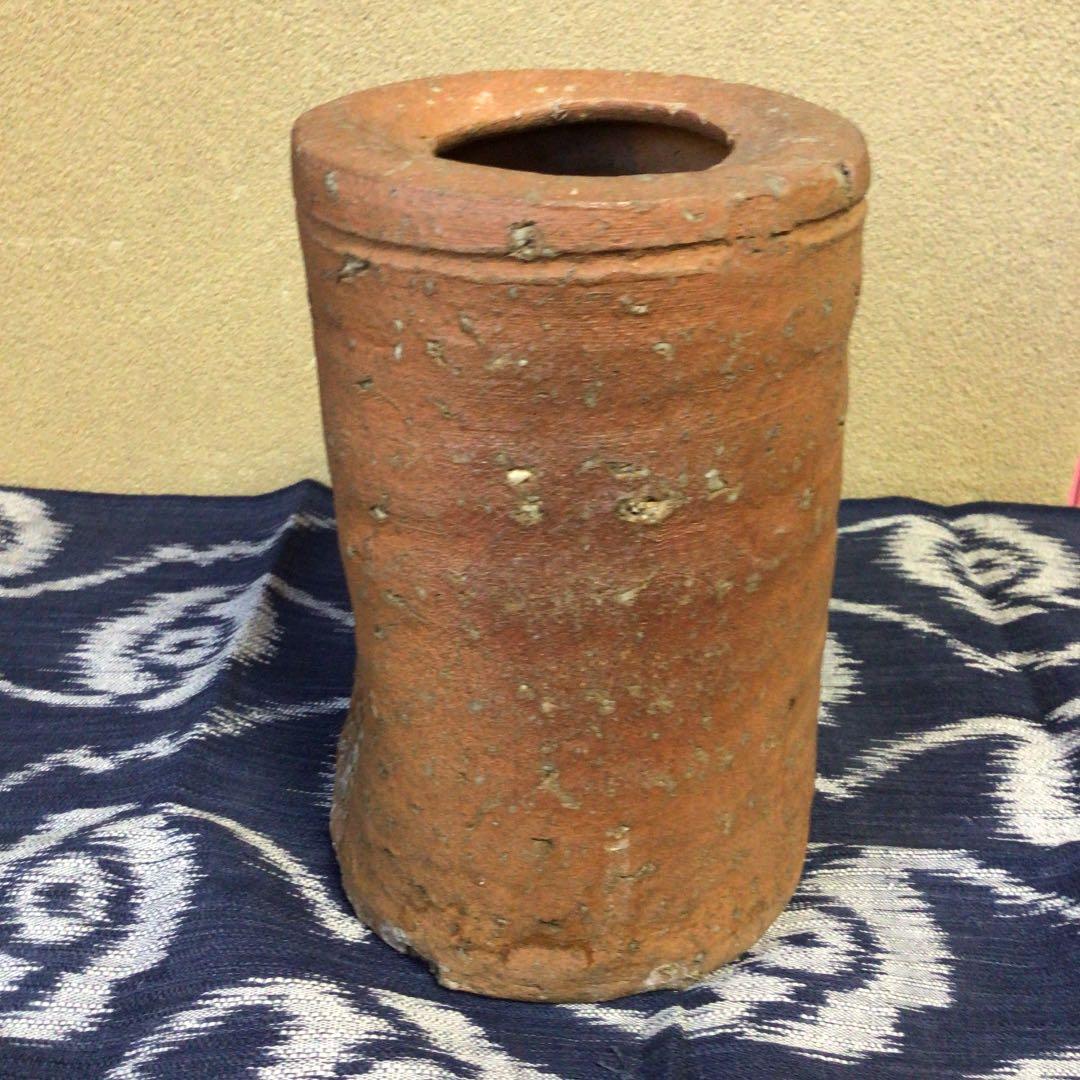 桃山時代の信楽焼の筒花瓶