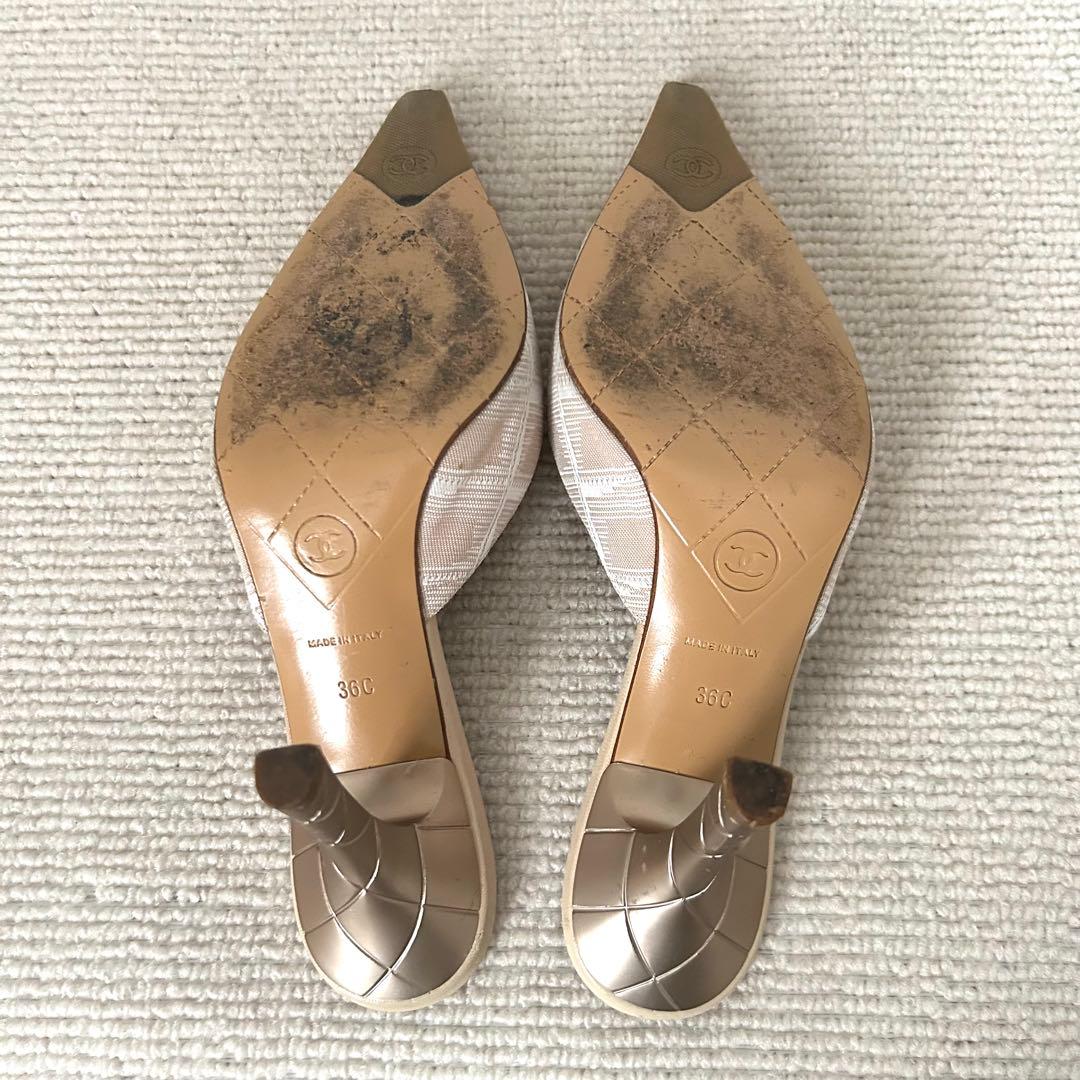 CHANEL シャネル パンプス ミュール ヒール 23cm