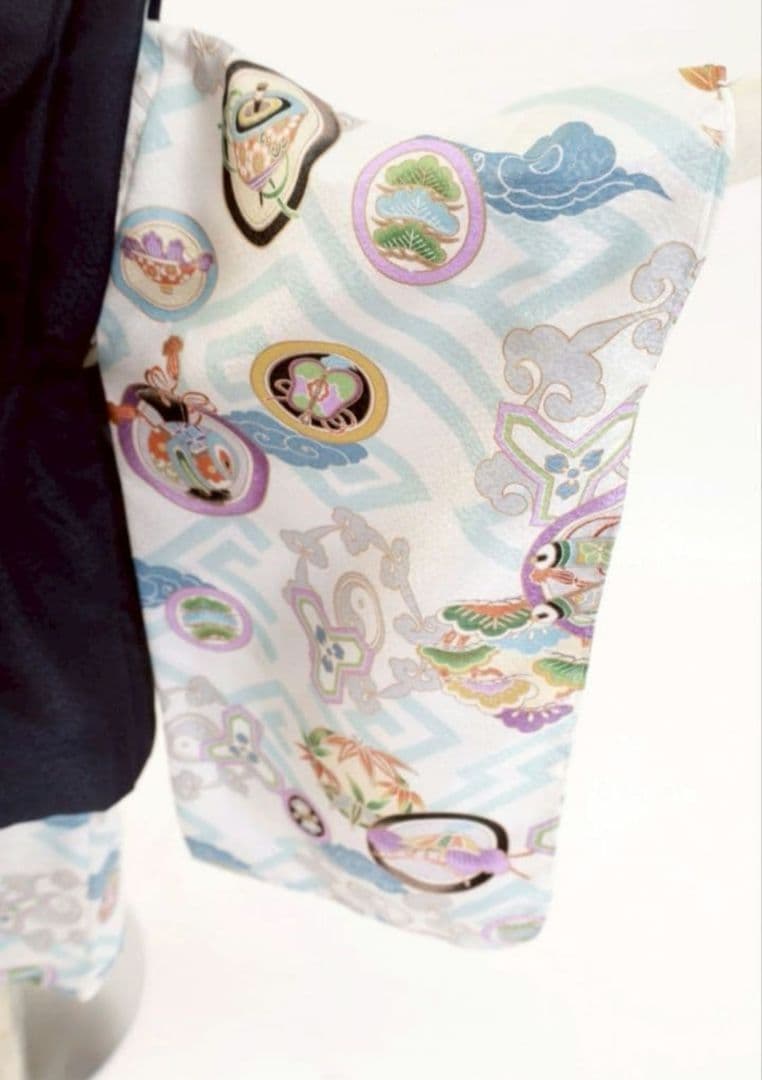 新品七五三○被布○男の子○753○着物○草履○男児被布セット○足袋6点◯ラスト