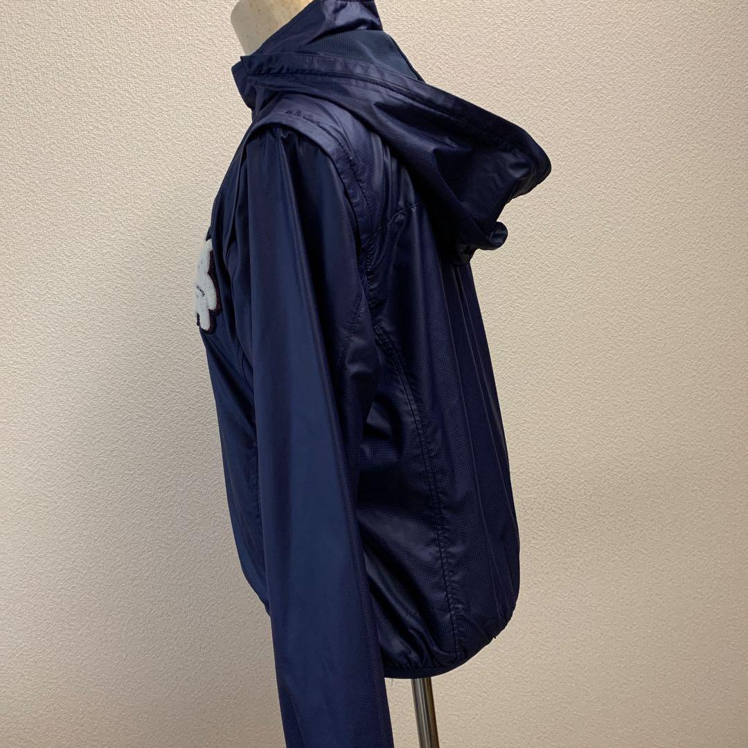 Callaway キャロウェイ　2wayクマ刺繍付ネイビーブルゾン　 LLサイズ