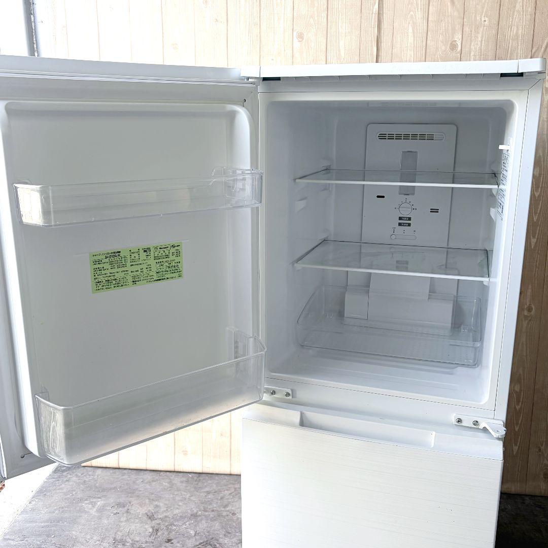 配送設置無料！純正SHARP付替えどっちもドア！2ドアスリム冷蔵庫！完動超美品！