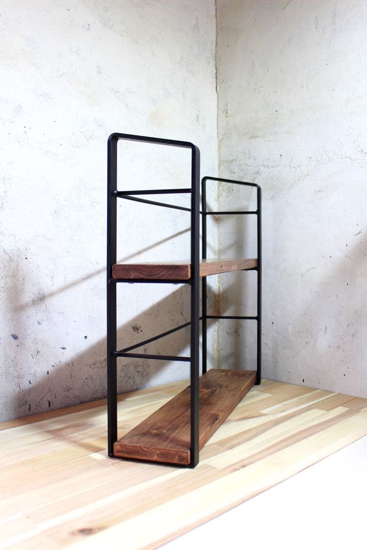 アイアン2段ブックスタンド、本棚