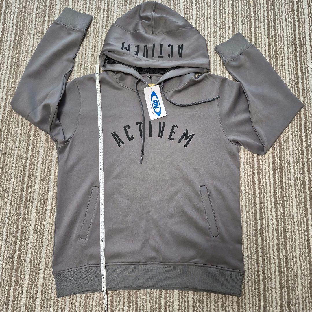 ACTIVEM フード付きスウェットセット グレー　新品タグ付