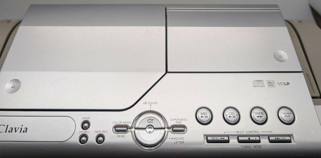 ビクター CD/MDラジカセ Clavia RC-L1MD　シルバー　現状渡し