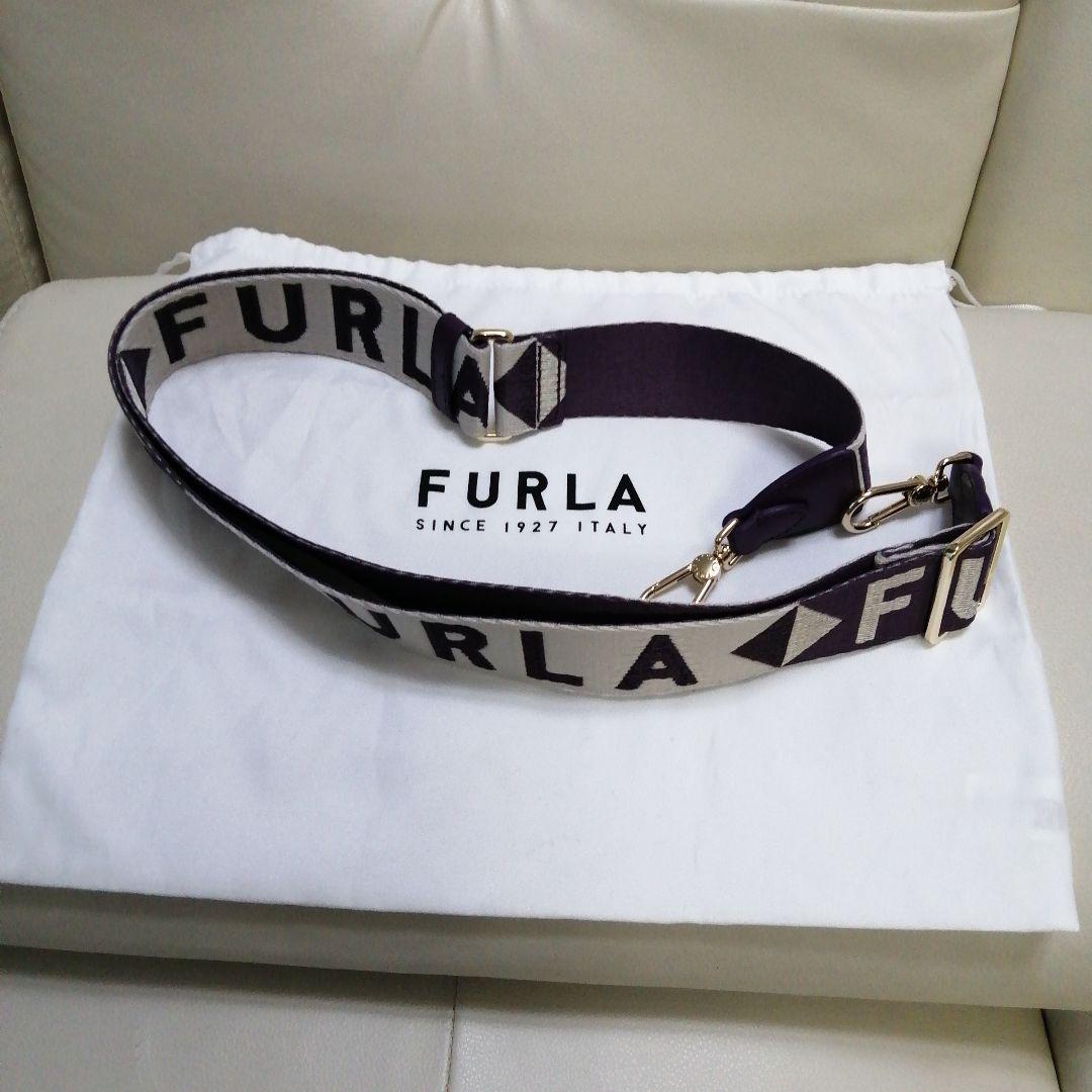 土日値下　FURLAフルラ　ショルダーバッグストラップ　ロゴ入