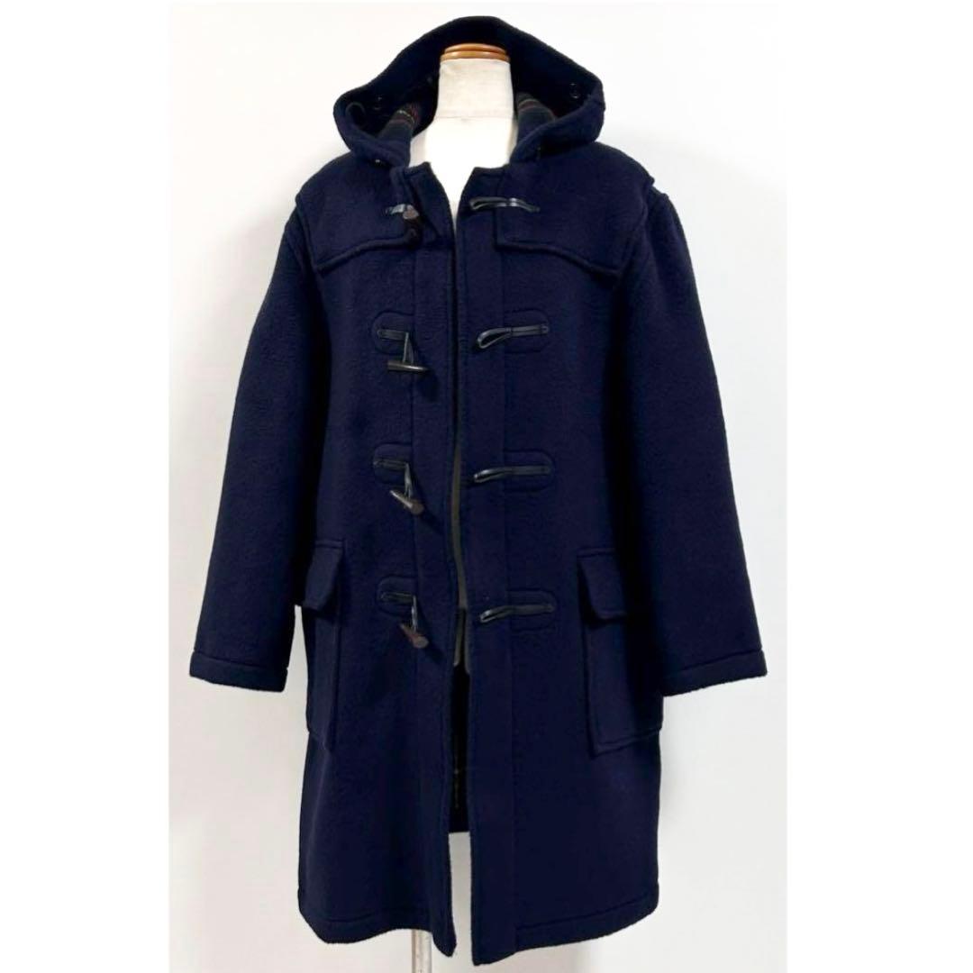 80〜90s【美品】グローバーオール/ダッフルコート/モリス/ネイビー/英国製