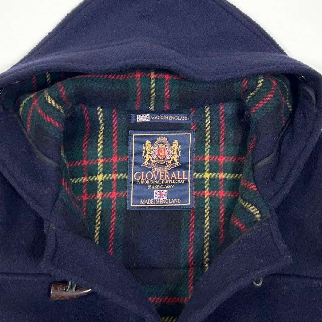 80〜90s【美品】グローバーオール/ダッフルコート/モリス/ネイビー/英国製