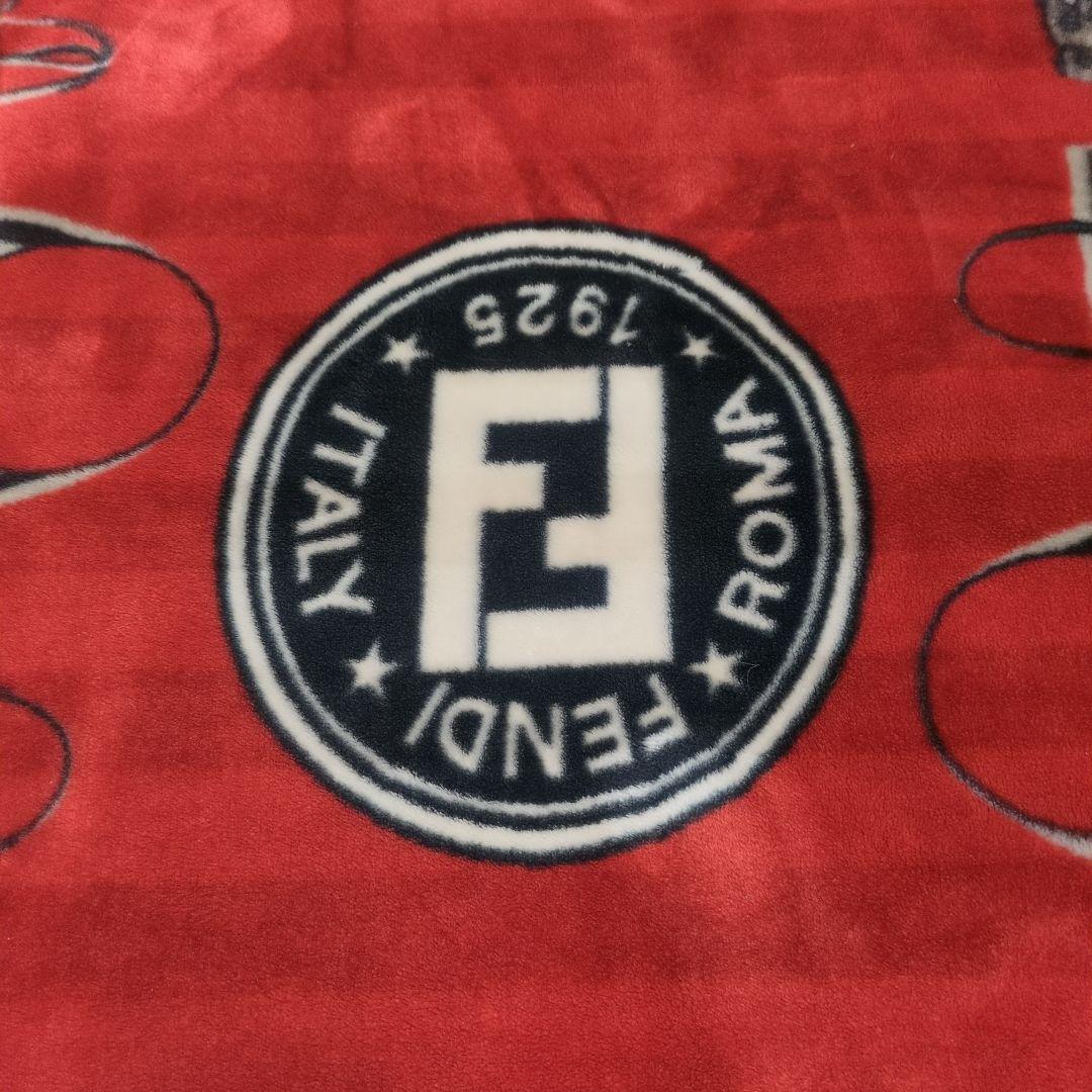 FENDI フェンディ ニューマイヤー ハーフ毛布 廃番 レア ブランケット