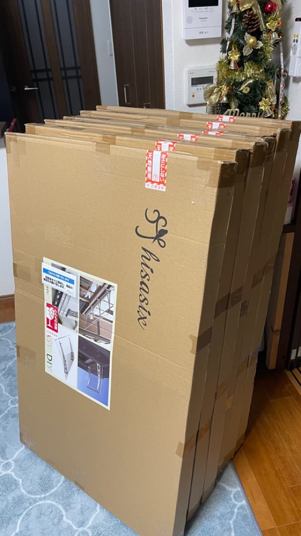 2セット　ひさし　玄関 勝手口 自転車置き場 屋根 ボード 70x120cm