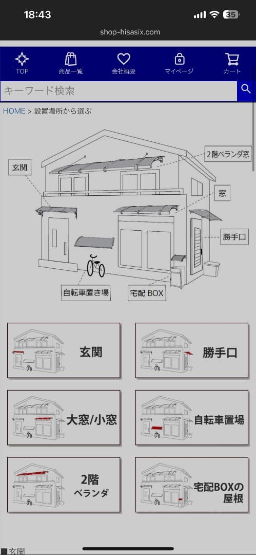 2セット　ひさし　玄関 勝手口 自転車置き場 屋根 ボード 70x120cm