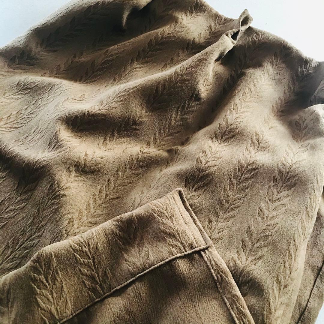 厚地カーテン　幅200cm×丈220cm 2枚　ブラウン　ロング