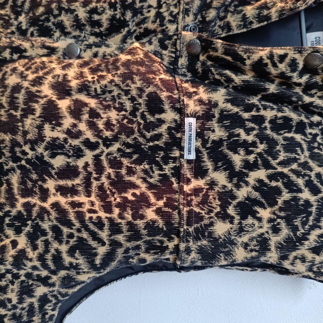 Cootie Productions ヒョウ柄ダウンベスト M