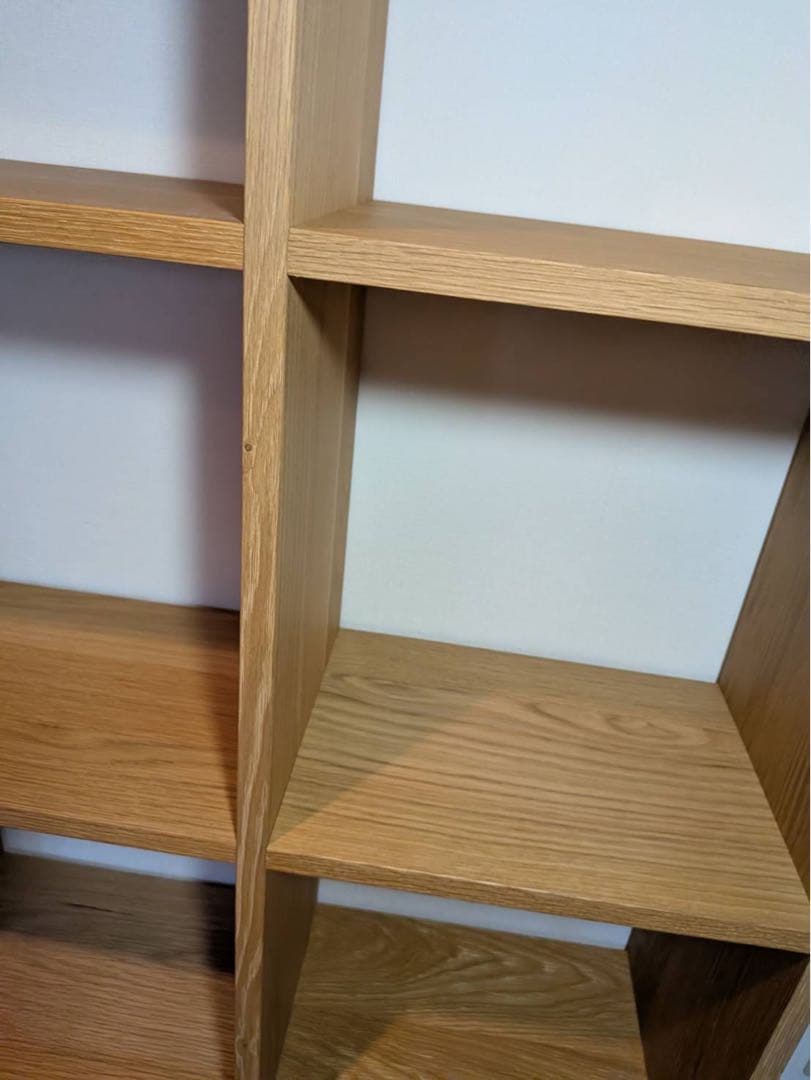 ■送料込■無印良品 スタッキングシェルフ 5×2 木製家具棚MUJIオーク材収納