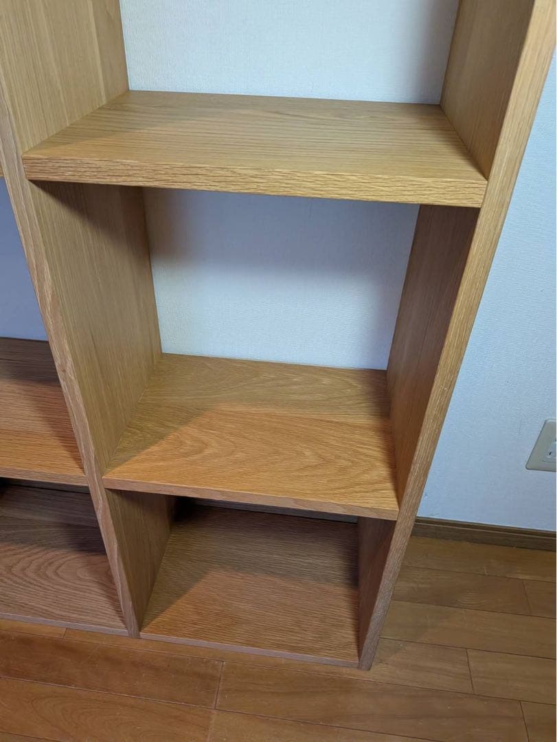 ■送料込■無印良品 スタッキングシェルフ 5×2 木製家具棚MUJIオーク材収納