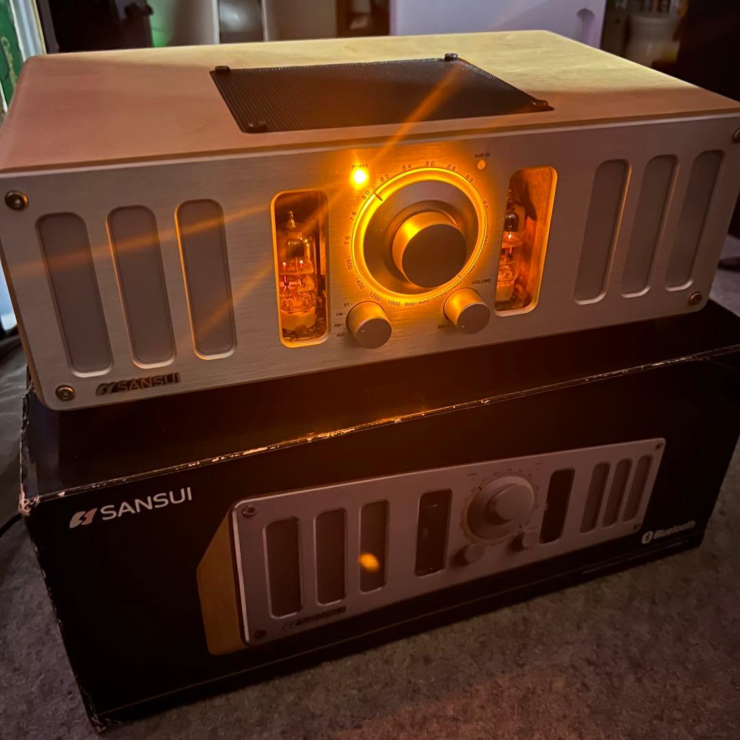 SANSUI 真空管搭載ハイブリッドアンプ内蔵スピーカー　SHT-9002