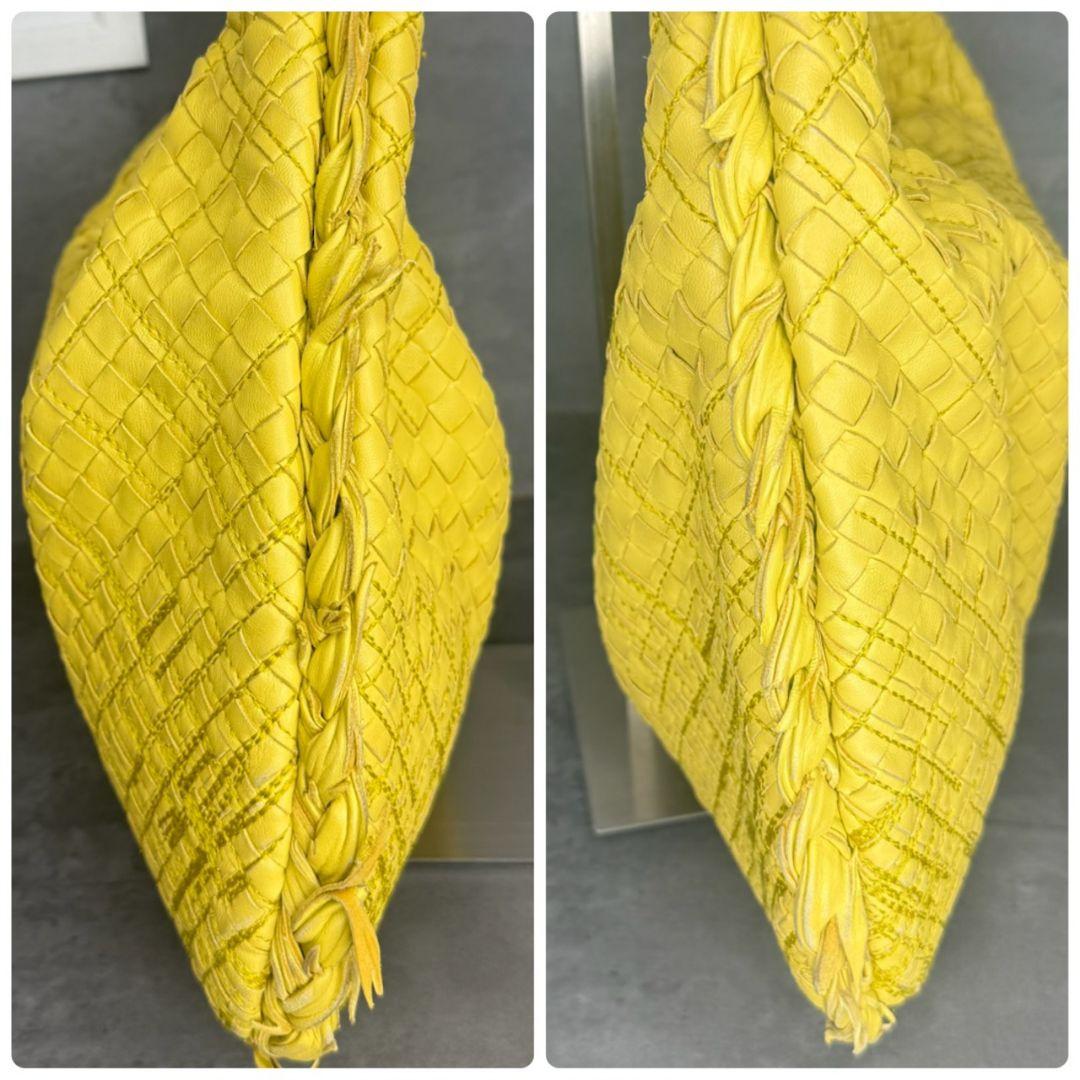 【激レア】BOTTEGA VENETA ホーボー ワンショルダー 刺繍 イエロー
