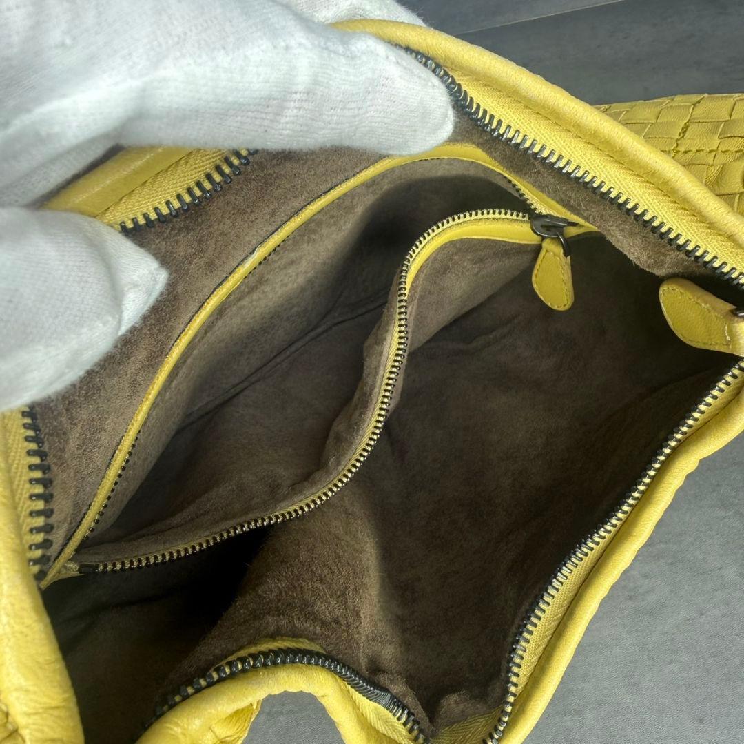 【激レア】BOTTEGA VENETA ホーボー ワンショルダー 刺繍 イエロー