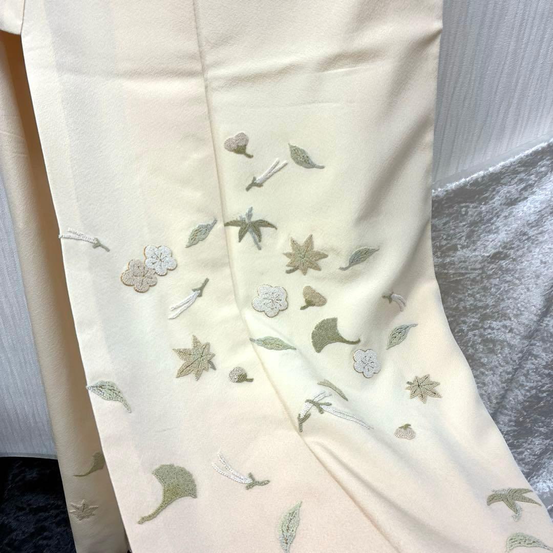 訪問着 着物 相良刺繍 正絹 中国刺繍 逸品 滝泰 落款あり