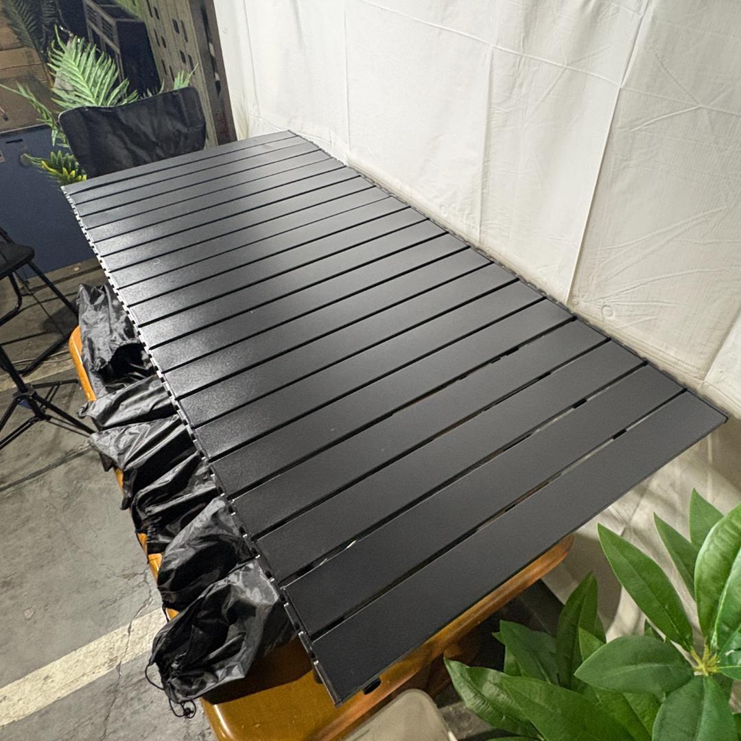 Hxuolue屋外用ピクニックテーブルと椅子のセット、超軽量、折りたたみ式、組み