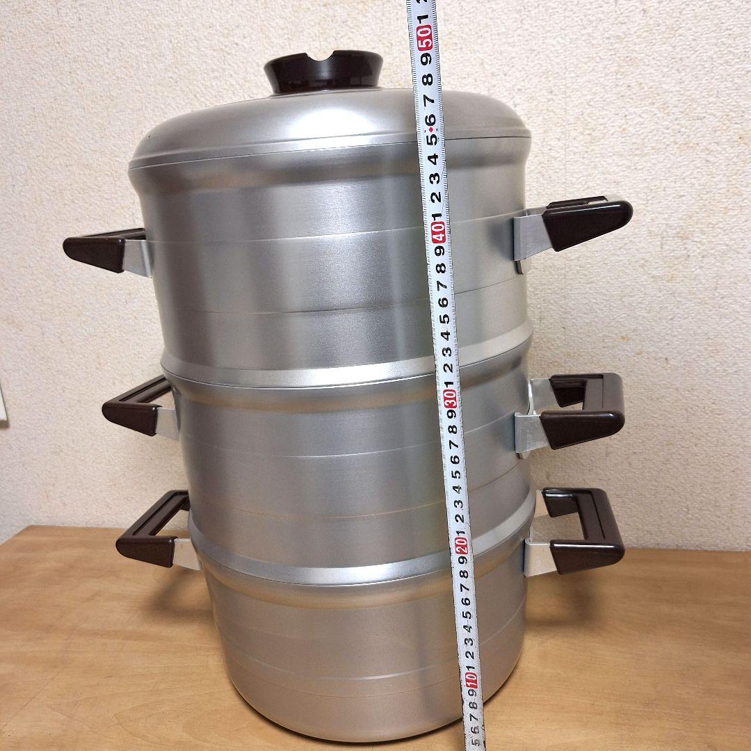 新品　アルミ　30cm セイロ　スチームクッキング　竹　業務用　蒸し器