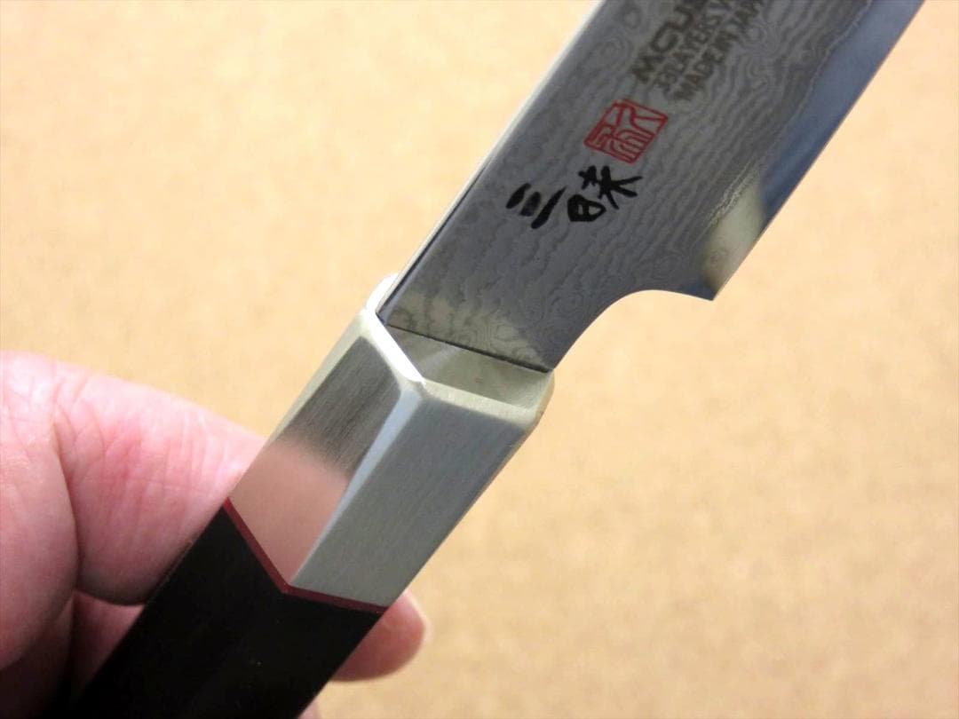 関の刃物 パーリングナイフ 90mm 三昧 ハイブリッドスプラッシュ ダマスカス