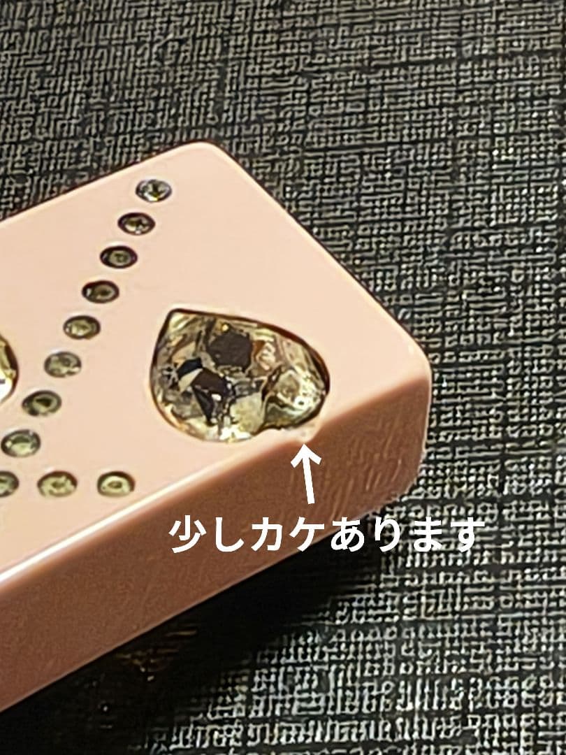 cinnamon様CHANEL　ハート型ストーン付き ヘアバレッタ　フランス製