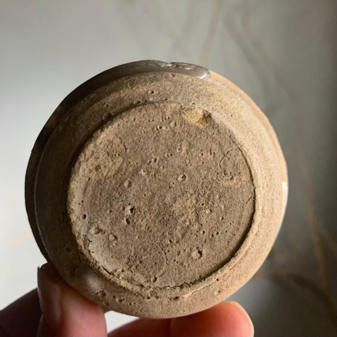 無地志野盃 桃山〜江戸初 古美術 志野 盃 ぐい呑み 古道具 アンティーク 陶片