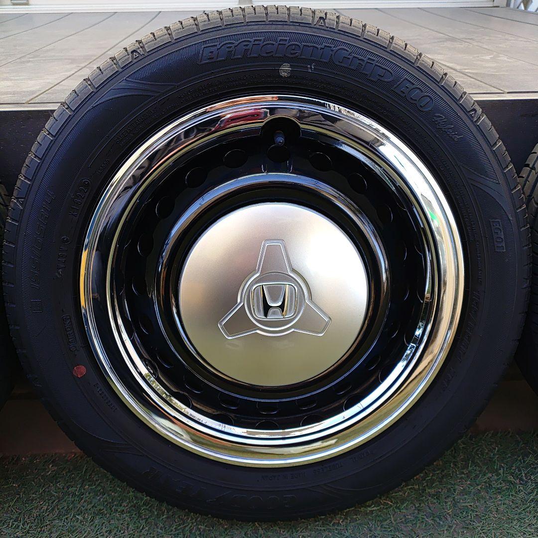 N-BOXスラッシュHonda14インチスチールホイールタイヤ2本セット①番