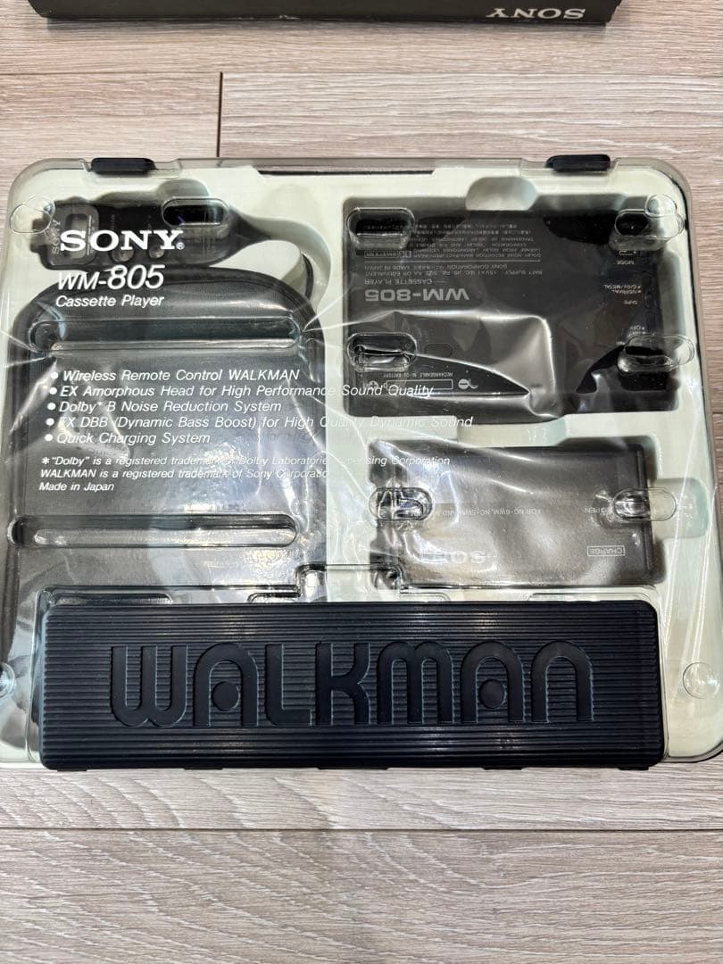①【新品/極希少】SONY ウォークマン WM-805 ワイヤレスリモコン付属