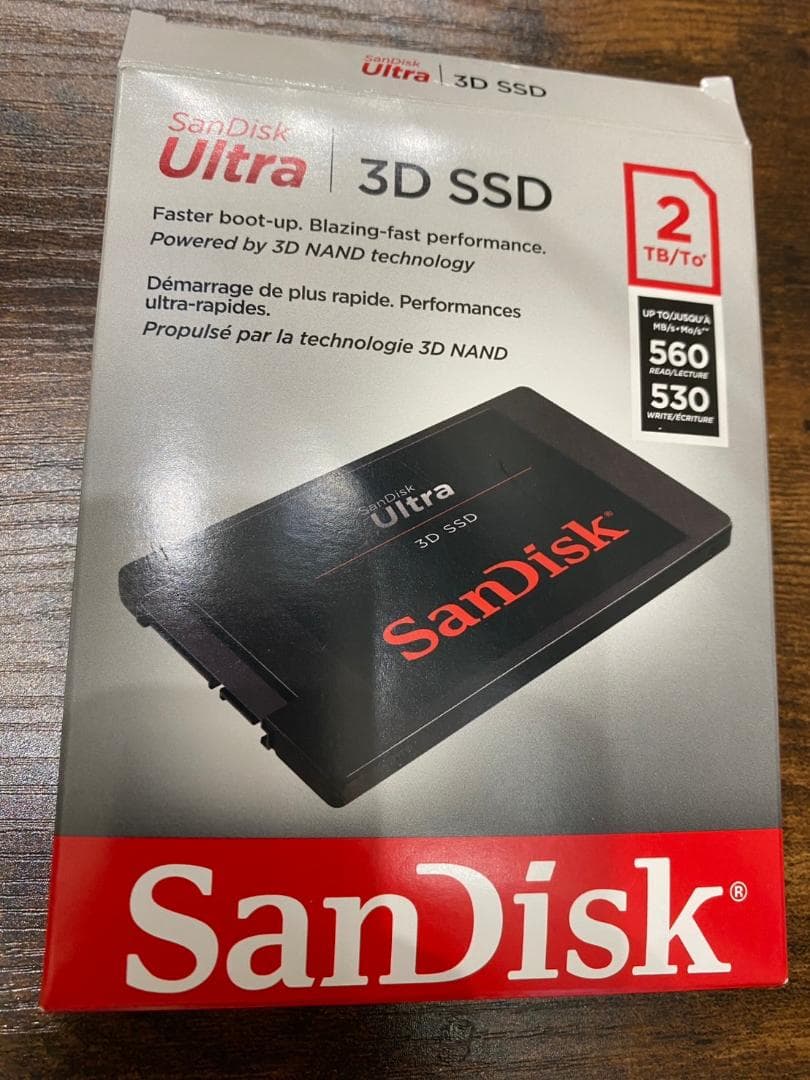 Sandisk Ultra 3D SSD 2TB SDSSDH3-2T00証明有