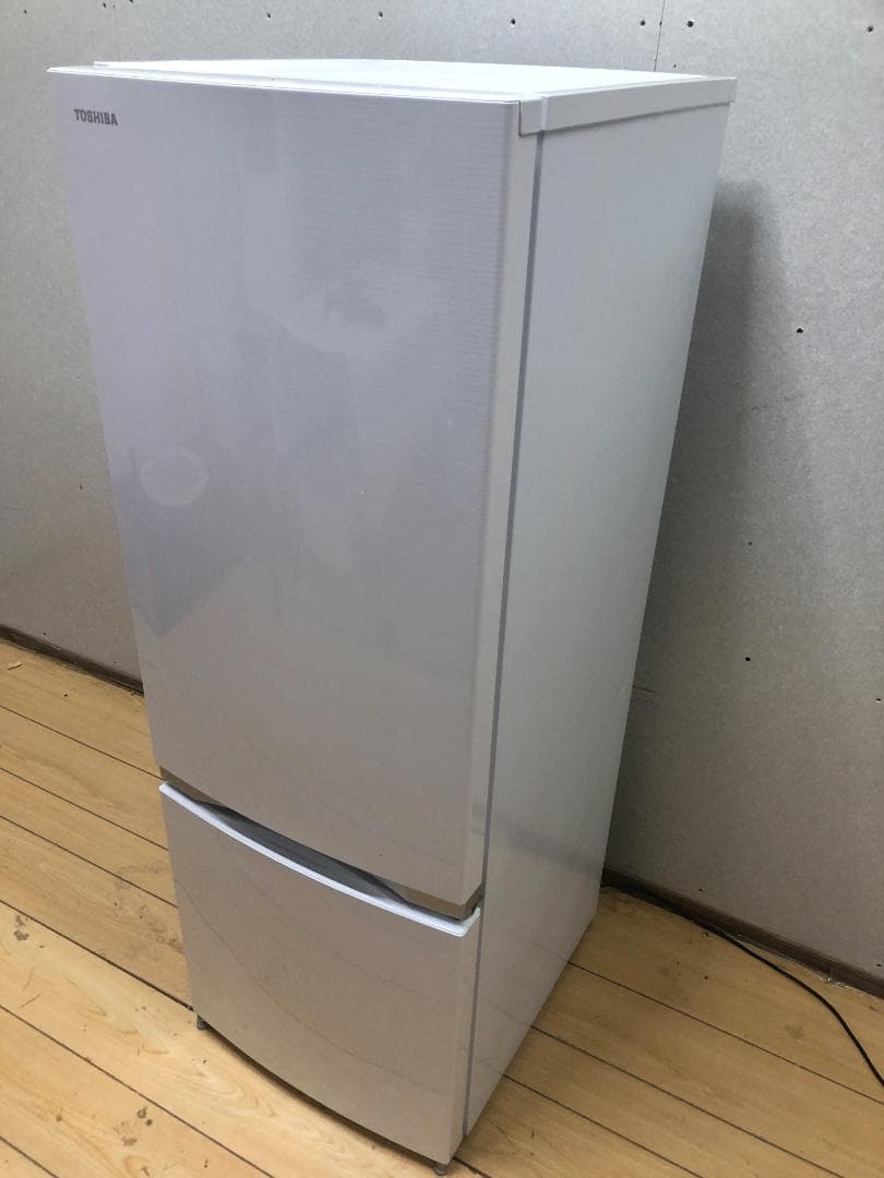 東芝 2ドア冷凍冷蔵庫 シェルホワイト 171L /右開きGR-M17BS(W)