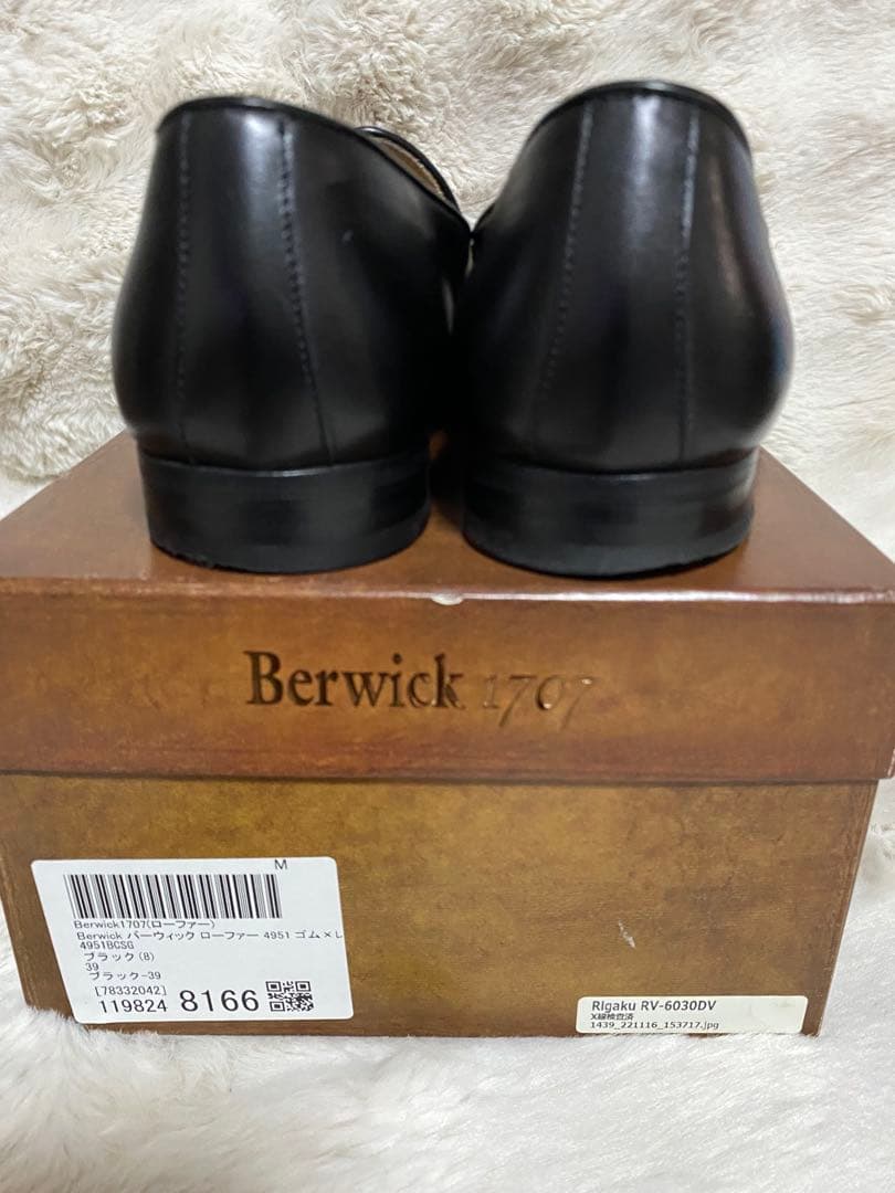 タイムセールBerwick ブラック タッセルローファー39