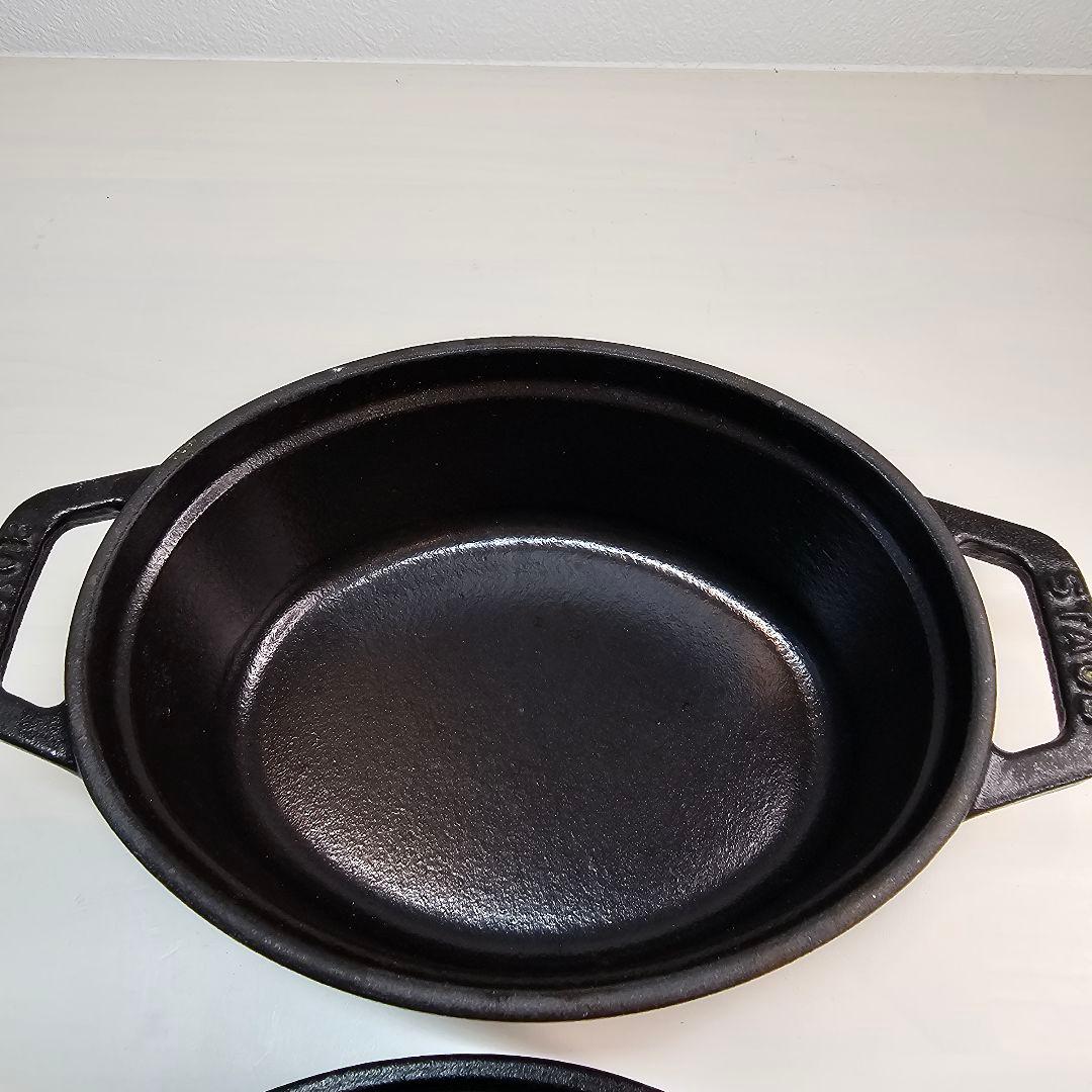 Staub ストウブ ピコ・ココット 15cm オバールブラック, 鋳鉄