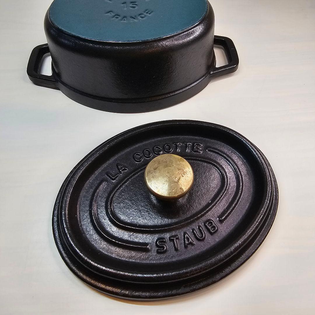 Staub ストウブ ピコ・ココット 15cm オバールブラック, 鋳鉄