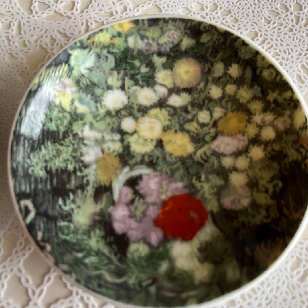 セリア　食器　小皿　豆皿　華やぎ　絵画　フラワー　花柄　まとめ売り