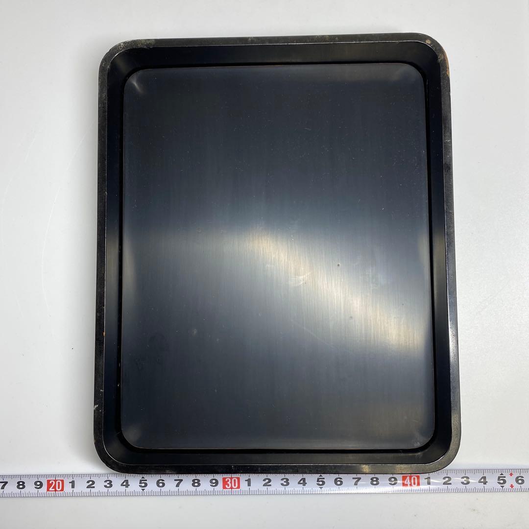 時代 本堆黒 硯箱 22.5×18.5×4.5cm 東キ7-1129☆2Fトコチ