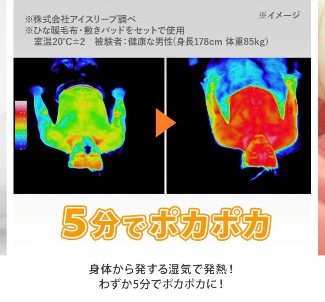 ひな暖✴️掛け毛布と敷き毛布✴️とにかくあったかい⭐️ピンクシングル