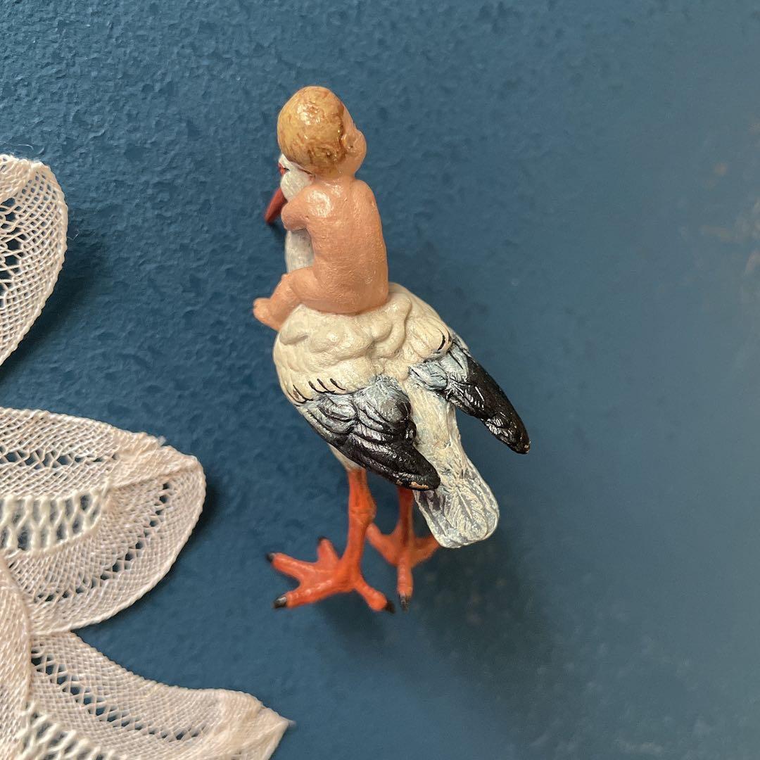 コウノトリ　ヴィエナブロンズ　vienna bronzes