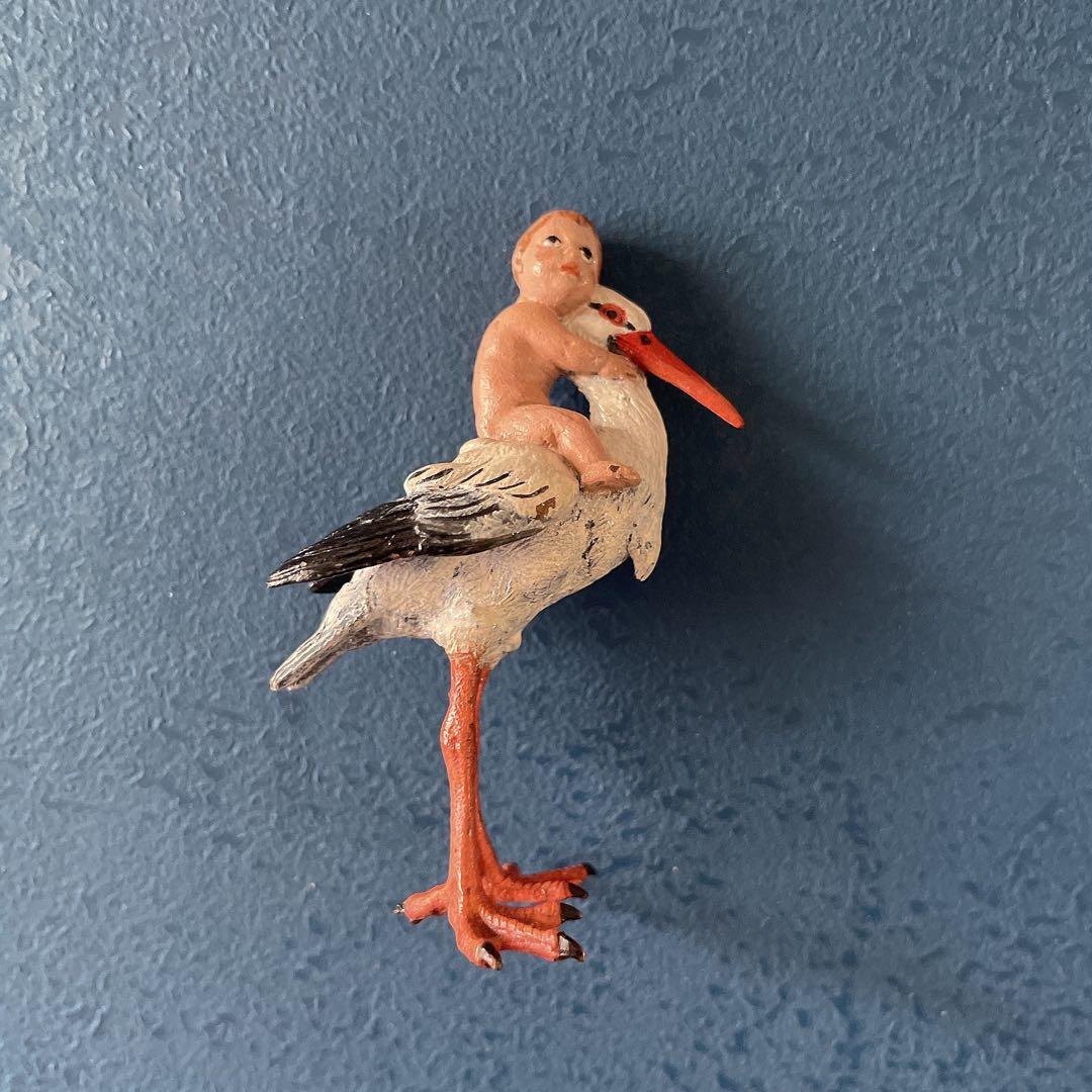 コウノトリ　ヴィエナブロンズ　vienna bronzes