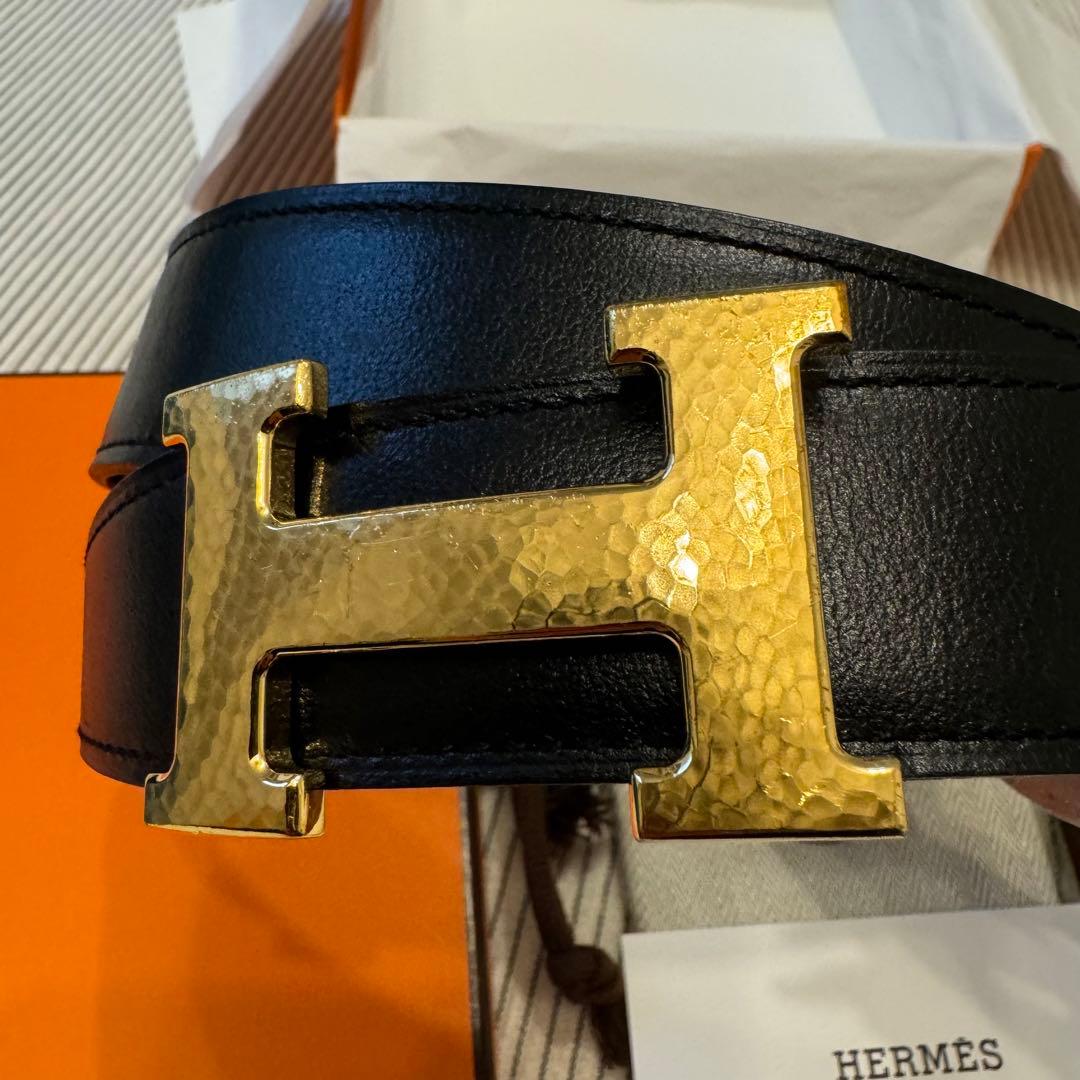 HERMES ベルト 70cm32mm コンスタンス　リバーシブル　H型バックル