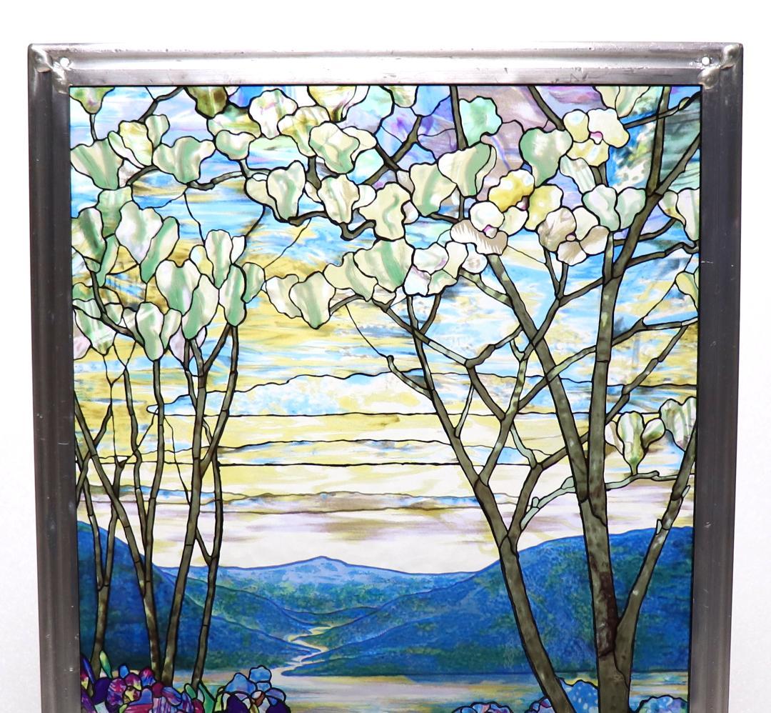 ルイス ティファニー ヴィンテージステンドグラス大型メトロポリタン美術館生命の川